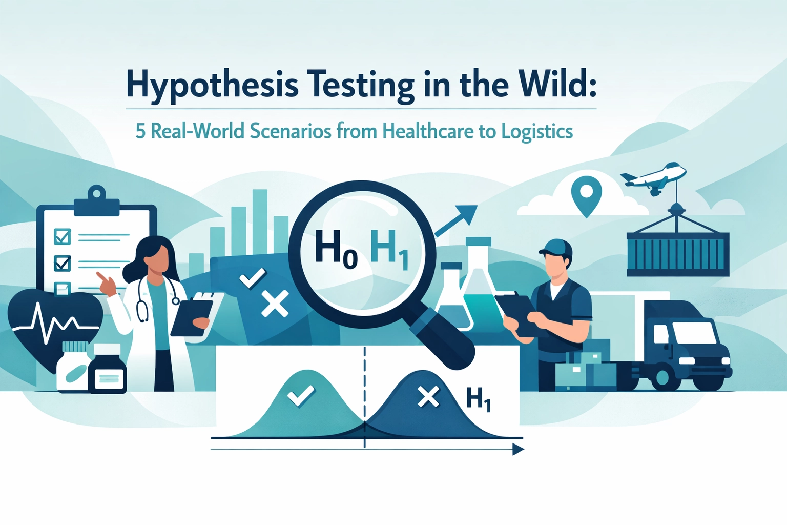 Hypothesis Testing in the Wild: 5 Real-World Scenarios from Healthcare to Logistics