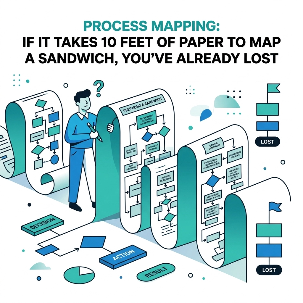 Process Mapping: If It Takes 10 Feet of Paper to Map a Sandwich, You’ve Already Lost