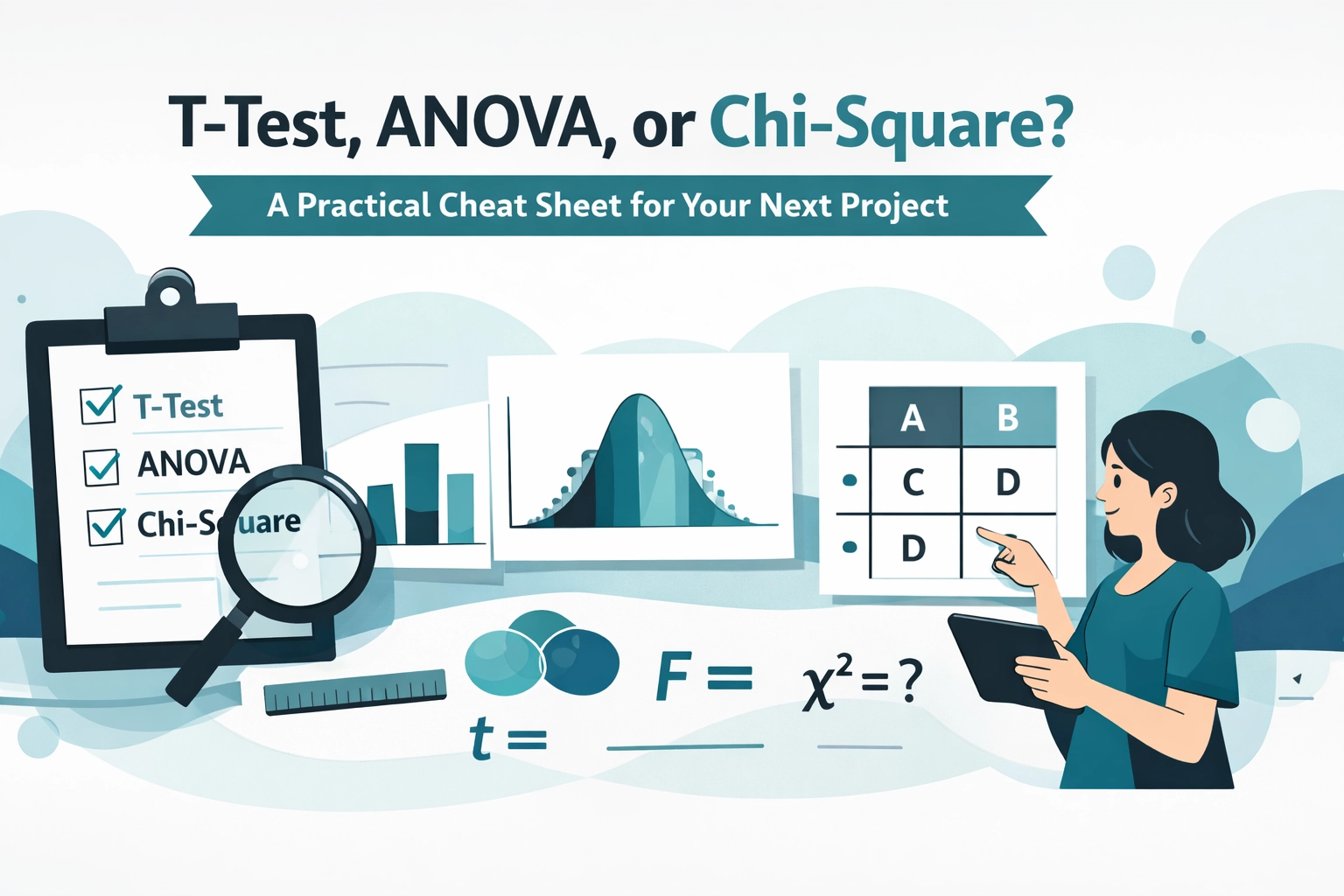 T-Test, ANOVA, or Chi-Square? A Practical Cheat Sheet for Your Next Project