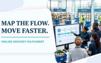 Value Stream Mapping for Online Grocery Fulfilment: From Order Drop to Doorstep-Ready Tote Without the Pick-Path Congestion
