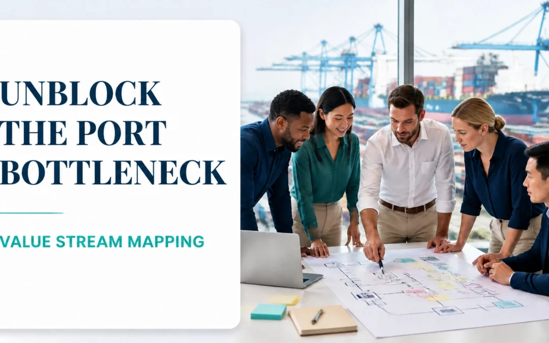 Value Stream Mapping at Ports and Container Terminals: Unclogging the Gate-to-Berth Bottleneck